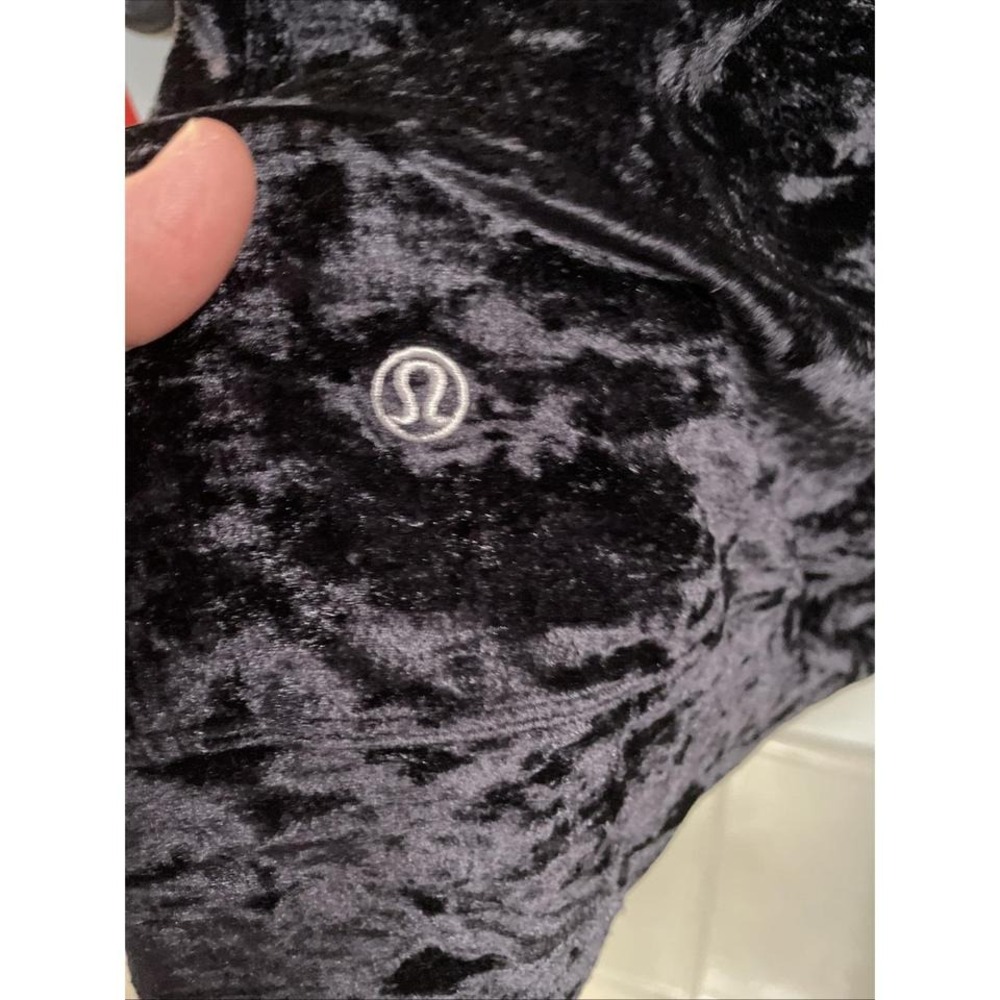 Crushed Velvet Size 8 Long Sleeve Black - Picture 5 of 6